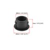 sourcing map Pack of 50 Plastic Hole Plugs 6 mm