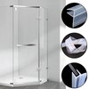 H Shape Bath Shower Screen Seal Strip Soft Rubber Shower