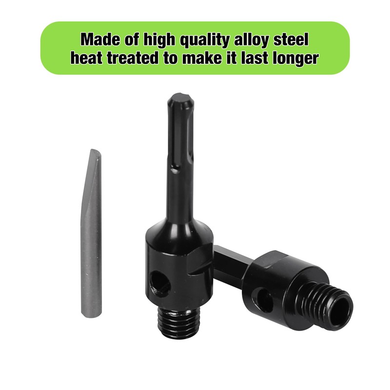 BETTERI 2Pcs Core Drill Bit Adapter with 11.81" Centering Drill