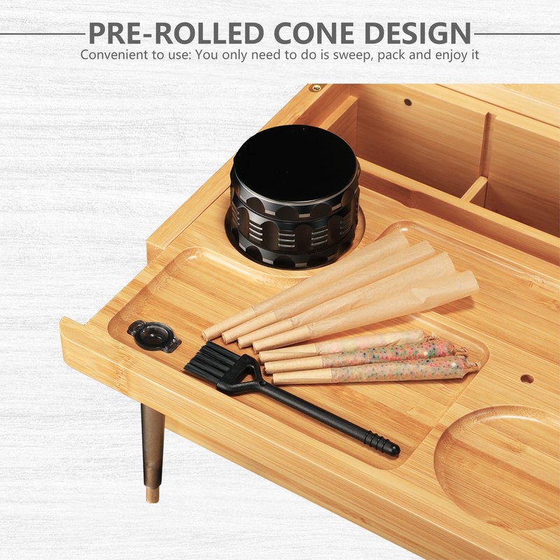 BAWADE Premium Bamboo Storage Box with Lock