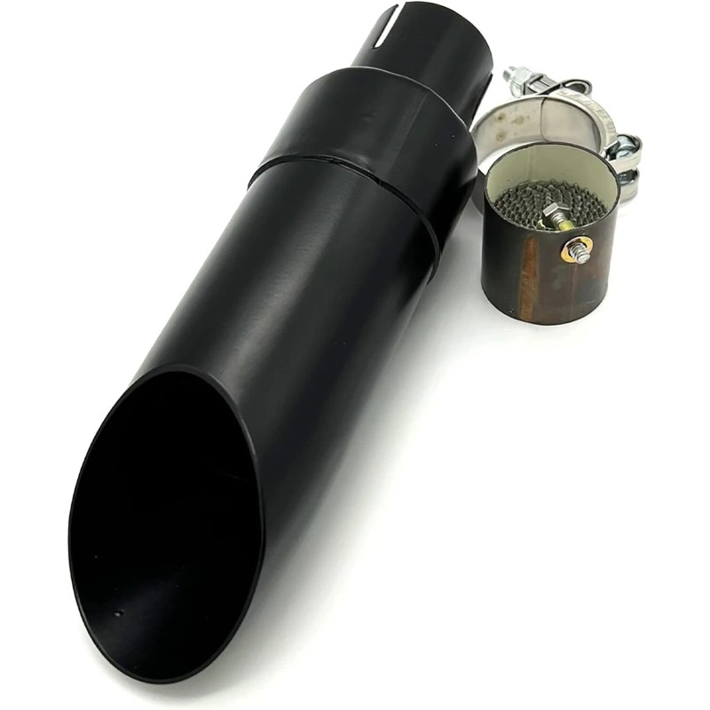 Radiant Cycles Shorty GP Exhaust Muffler 2015-2022 CBR300R BLACK Baffle