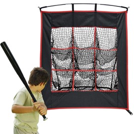 Softball Pitching Net, 9 Hole Pitching Net, Pitching Net for Softball Practice, Pitching Target, Baseball Target for Pitching, Softball Pitching Net, Baseball Pitching Practice Net , 4x4ft