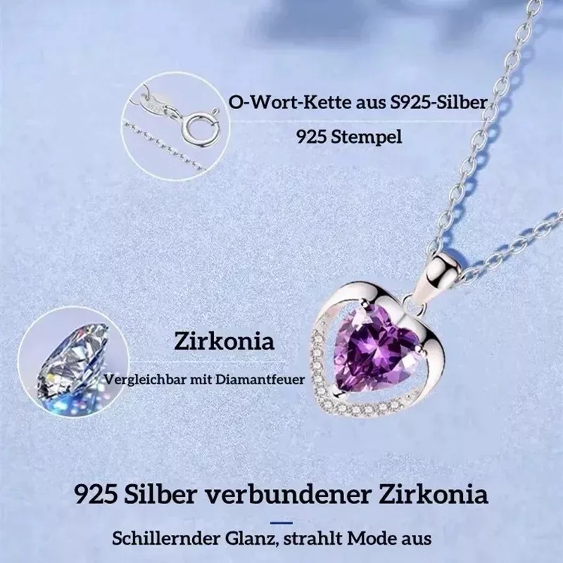 Collar Y Aretes Dije Corazón Cristal Mujer,regalo Para Mujer