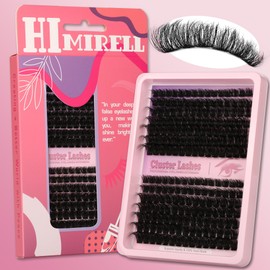 D Curl Lash Clusters Extensions 210 Pcs Individual Eye lash Clusters 150D Cluster Eyelash Lashes Wispy Clusters Lashes Makeup at Home - DIY Lash Extension Kit for Self Application (9-18MM) Mix