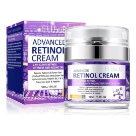 Crema Facial Antiedad Elbbub Retinol 2.5% y Té Verde 50ml Para Piel Mixta