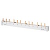 Siemens 5ST3708 PIN Bus BAR SHOCKHAZARD Safety, 16QMM 3 Phase, L= 214MM CAN BE Cut, with END CAPS, White