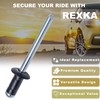 Rexka 10pcs Fuel Door & General Purpose Specialty Rivet Compatible