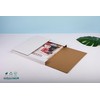 Wisaiboxl White Vinyl Record Mailers 12.8x12.8x1 inch LP Mailing Corrugated