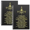 JOHSBYD Air Force Spiral Notebook 2 Pack, A5 Lined Military
