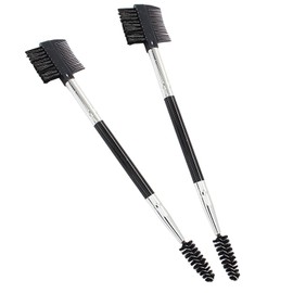 Coufce 2PCS Dog Tear Stain Remover Comb, Double-Head Dog Eye Brush Cleaning Grooming Tool for Small Dogs and Cats,Black