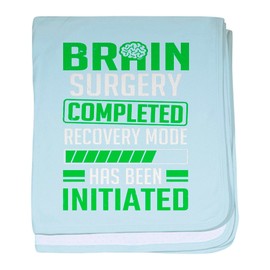 CafePress Brain Surgery Completed Recovery Mode Baby Blanket, Super Soft Newborn Swaddle