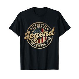 Legend Since September 1945 Vintage 80th Birthday Classic T-Shirt