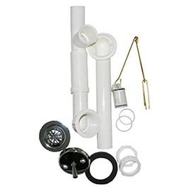 LASCO 03-4957 Bathtub Trip Waste and Overflow Assembly with 11/2-Inch PVC Tubular, Chrome Plated