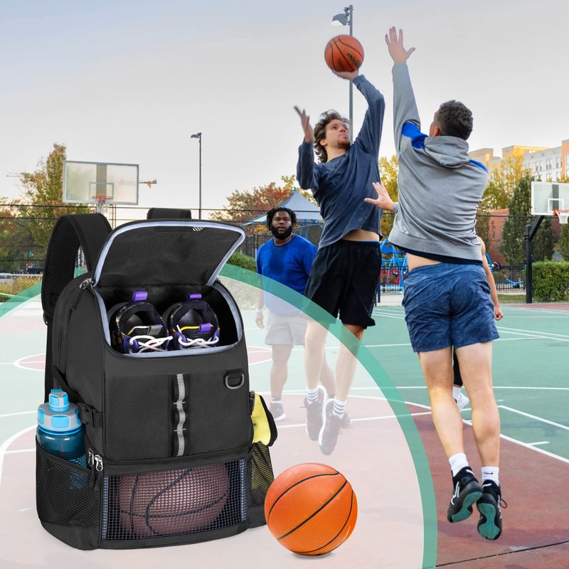 GOBUROS Basketball Backpack Basketball Bag Backpack Basketball Backpack Basketball/Soccer/Volleyball Backpack