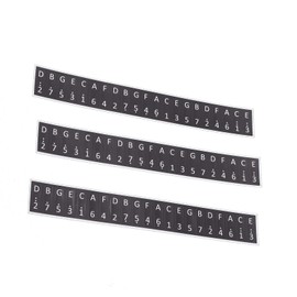 17 Keys Kalimba Stickers, Music Notes Decoration, Key Stickers, Paper Material for Memorizing Notes for Beginners (Black)