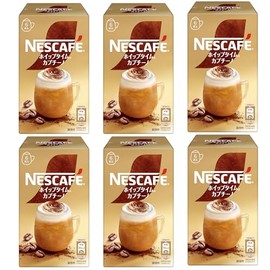 Nescafe Whip Time Cappuccino, 6 Pieces x 6 Boxes, Sticks, Individual Packaging