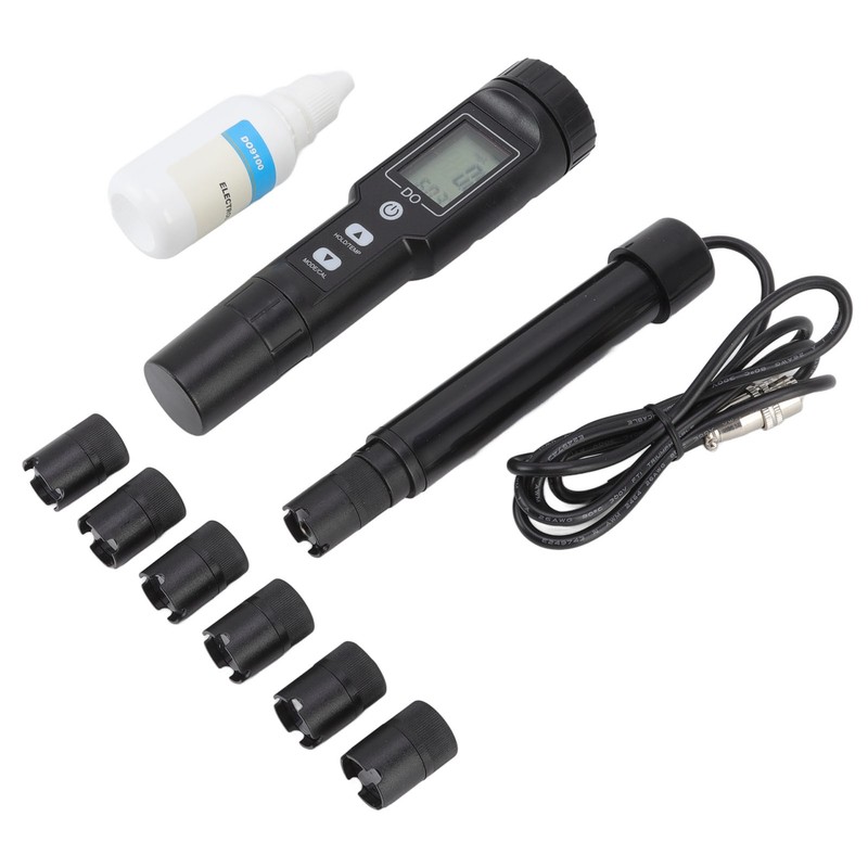Dissolved Oxygen Meter Detachable Probe Digital Screen Display Dissolved Oxygen