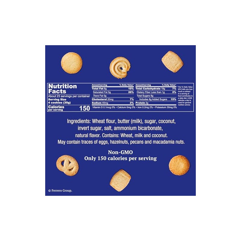 Royal Dansk Danish Butter Cookies, Premium Assorted Cookies in a