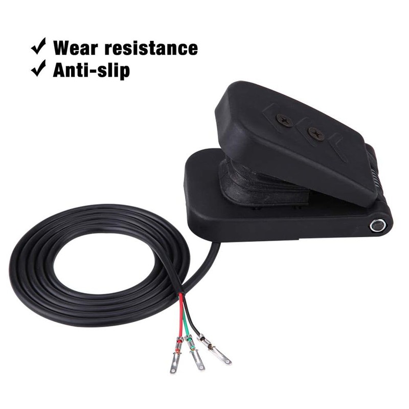 Variable Speed Pedal Electric Throttle Pedal Foot Switch Accessory,Black Plastic