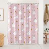 MelonBoat Easter Shower Curtain Set: Cute Easter Bathroom Shower Curtain