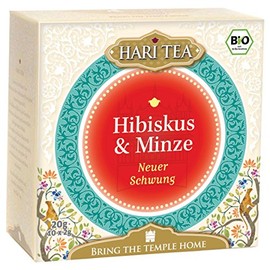 Hari Tea Neuer Schwung / Jeder Moment ist jung Hibiscus & Mint Pack of 2 (2 x 20 g) - Organic