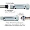 hiSpkNix Water Heater Wrench - 1-1/2" & 1-1/16" Dual Hex