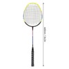 1 Pair Green Badminton Racket Set Fashionable Lightweight Comfortable Grip