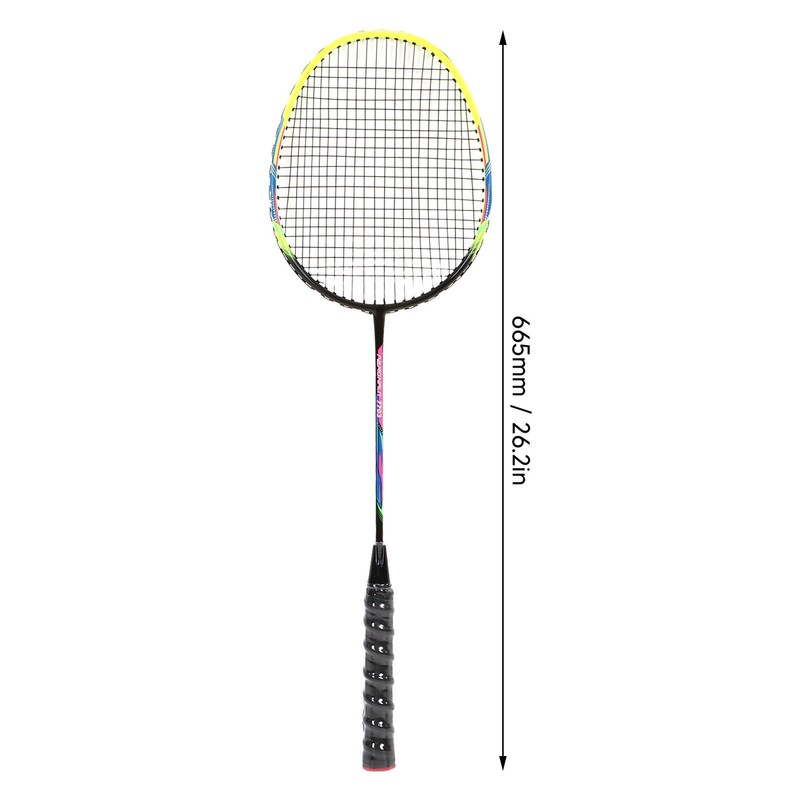 1 Pair Green Badminton Racket Set Fashionable Lightweight Comfortable Grip