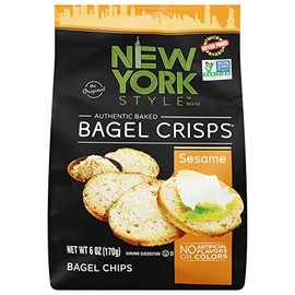 New York Style Bagel Crisps, Sesame, 6 Ounce