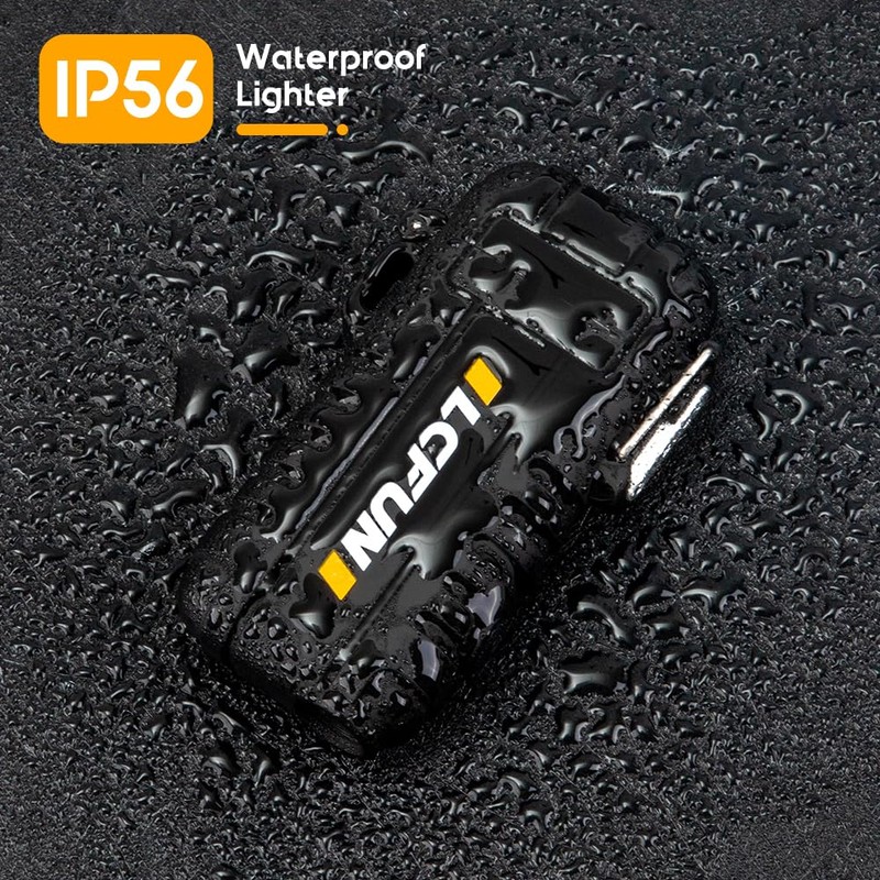 LcFun Electric Dual Arc Lighter USB Rechargeable, Windproof Plasma Lighters