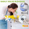 JALCH 10-Pack Flower-Shaped Shower Drain Protectors – Sink and Bathtub