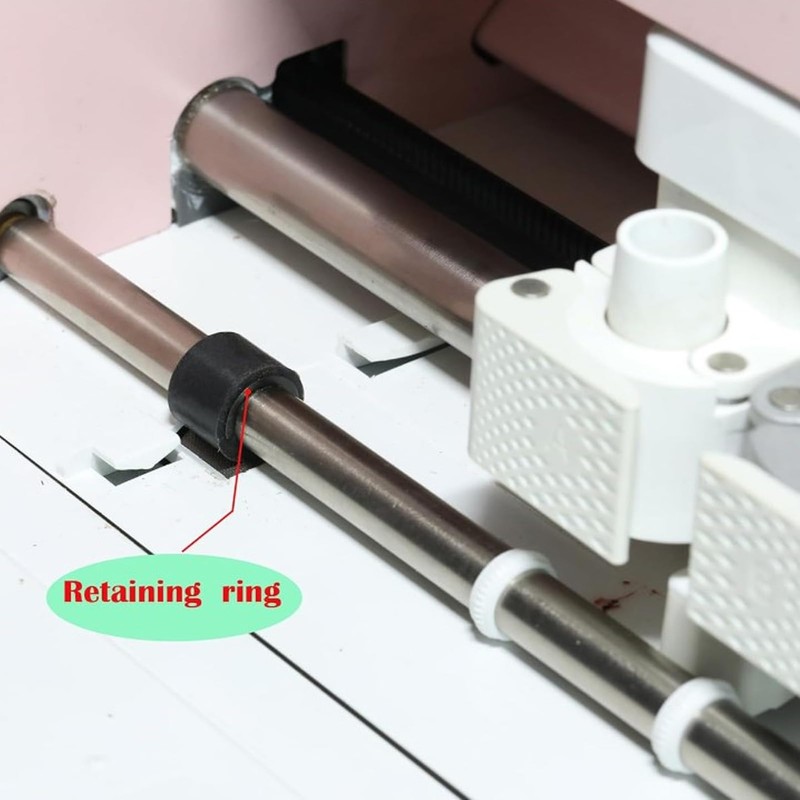 10PCS Retaining Clip Rings, High Carbon Steel Snap Rings, Rubber