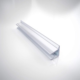 DreamLine Clear Vinyl Seal with a Flexible Fin Length, 304C2-6, for 6 mm. Glass Shower Door, 63003060-1769, 70 In. L