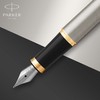 Parker IM Premium Fountain Pen | Brushed Metal with Gold