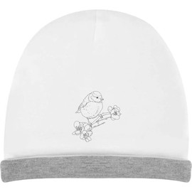 Azeeda 'Blue Tit on Flowering Branch' Kids Slouch Hat (KH00037818)