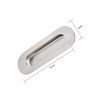 Pack of 2 Oval Inlet Handles, Sliding Door Handle Shell