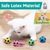Andiker 12 PCS Cat Soccer Ball Toys, Soft Latex Noise-Free