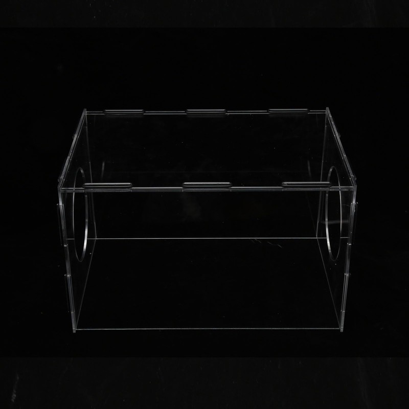 Closed Sanding Box Highly Transparent Rectangular Table Polishing Tool for