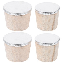 Luxshiny Carafe Stoppers 4pcs Bottle Wooden Plug Wood Hot Water Kettle Plug Wood Bottle Stopper Plug for Hot Water Bottle Boiling Water Bottle Plug Bottle Stoppers Wooden Hot Jug Stoppers