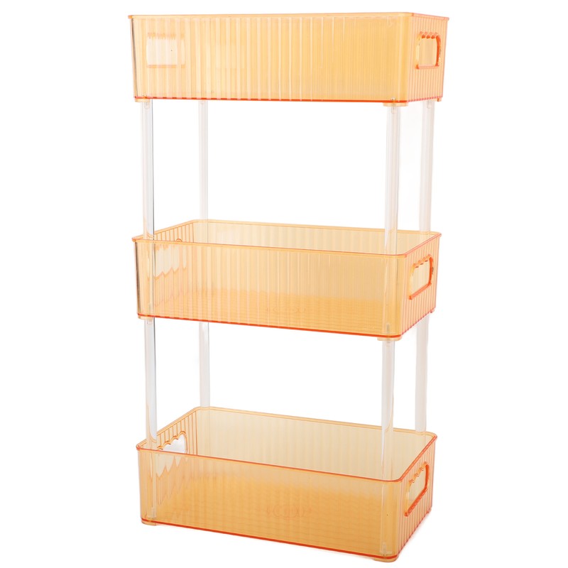 Acrylic Bathroom Storage Rack 3 Tiers Bathroom Counter Organizer Countertop