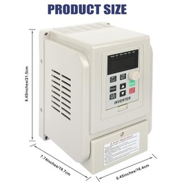 AC 220V Variable Frequency Drive Single Phase Input to 3 Phase Output Frequency Converter 2.2kw 3HP 12A VFD Inverter for Spindle Motor Speed Control