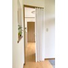 Flameproof Treatment, Accordion Curtain, Solid, White, Room Divider, Noren, Long