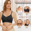 WOWENY Wireless Push Up Bras for Women Comfortable Ribbed Seamless