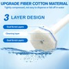 Disposable Toilet Brush Cleaning System, with 40 Pcs Brush Bowl