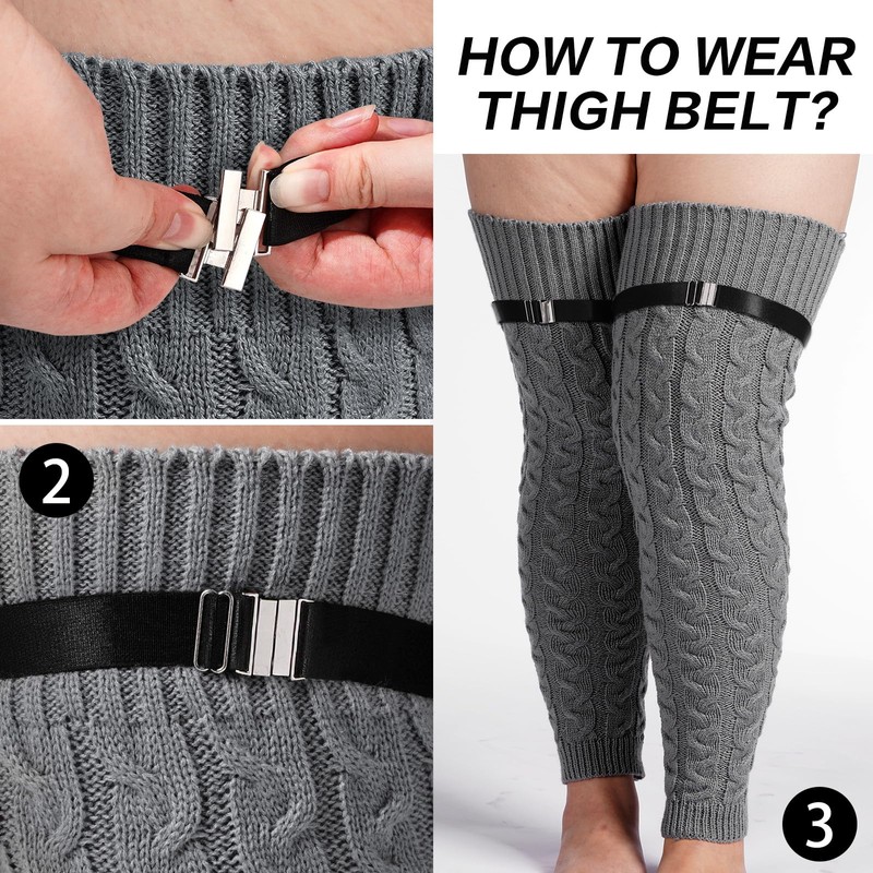 Moon Wood Plus Size Extra Long Leg Warmers for Women