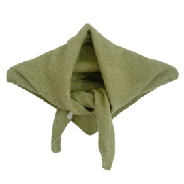Wendyfull Triangle Scarf for Women Knitted Wool Headscarf Cashmere Feel Y2K Downtown Girl Aesthetic Streetwear Accessories (Green)
