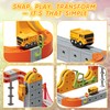 Electric Train Set for Kids, 117PCS Flexible 3D Cube Track