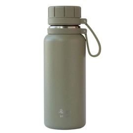 Rivers KHAKI Vacuum Flask, Stout 2-500 Water Bottle, 16.9 fl oz (500 ml)