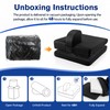 Adjustable Height Wheelchair Wedge Pommel Cushion, Prevents Forward Sliding