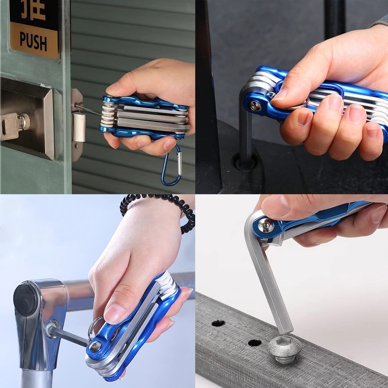 SHULLIN Hexagon Key Foldable Pocket Key Set, Professional Hexagon Key